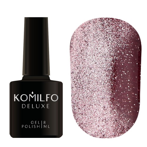 Gel polish Komilfo Fairytale Cat Eye 003 (tea rose, magnetic, reflective), 8 ml Gel polish Komilfo Fairytale Cat Eye 003 (tea rose, magnetic, reflective), 8 ml