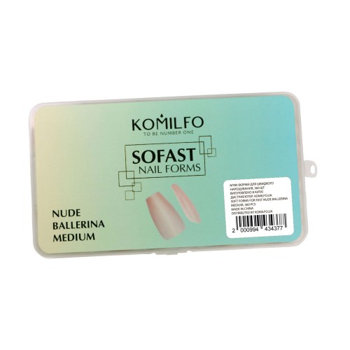 Komilfo SoFast Nail Forms Nude Ballerina Medium, 360 pcs Komilfo SoFast Nail Forms Nude Ballerina Medium, 360 pcs