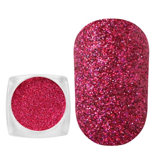 Komilfo spangles 005, size 0.1 mm, (crimson, hologram), 2.5 g