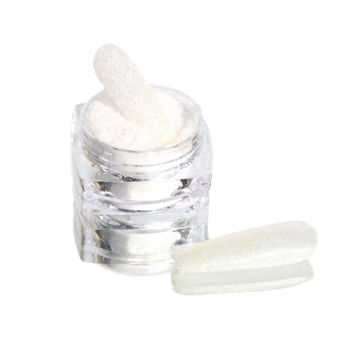 Komilfo spangles 021, size 0.1 mm, (white, multi-colored), 2.5 g