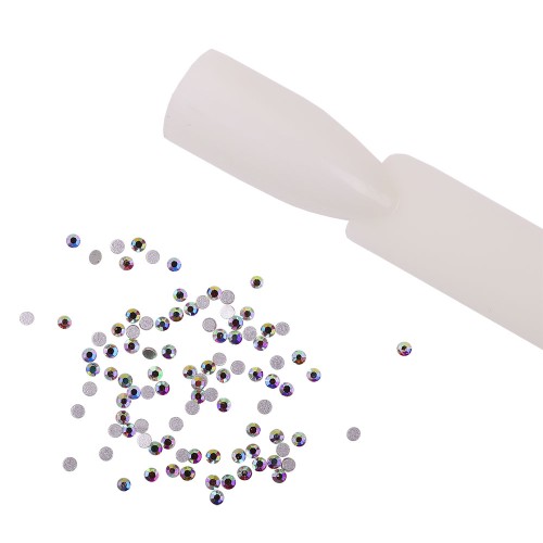 Komilfo rhinestones, Crystal AB, size 3 (100 pcs per pack)