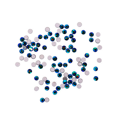 Komilfo strasses (pack of 100), Jet Black AB, size 3 Komilfo strasses (pack of 100), Jet Black AB, size 3