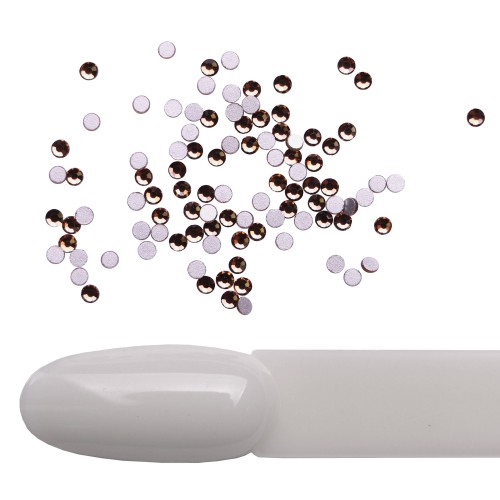 Komilfo Rhinestones Smoked topaz, size 5 (pack of 100)