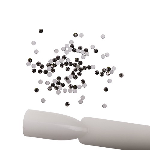Komilfo rhinestones Hematite, size 4 (pack of 100)