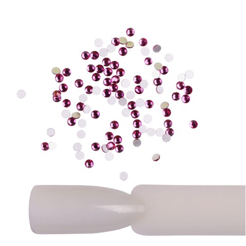 Komilfo rhinestones (pack of 100), Fuchsia, size 5