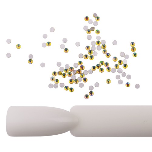 Komilfo rhinestones (pack of 100), Citrine AB, size 4