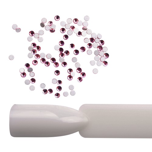 Komilfo rhinestones, Rose, size 4 (100 pcs per pack)