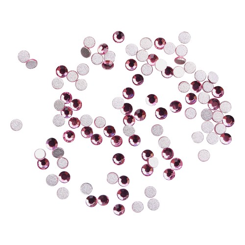 Komilfo rhinestones, Rose, size 4 (100 pcs per pack) Komilfo rhinestones, Rose, size 4 (100 pcs per pack)