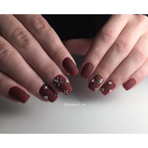 Гель-лак Komilfo Deluxe Series №D097 (коричнево-бордовый, эмаль), 8 мл