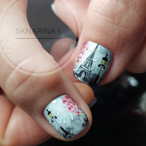 Гель-лак Komilfo Deluxe Series №D137 (светлый серо-голубой, эмаль), 8 мл