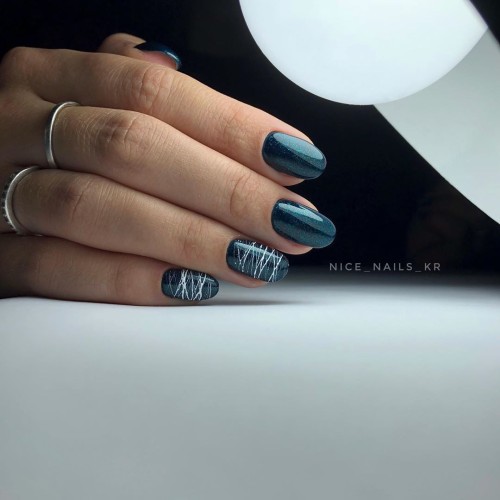 Гель-лак Komilfo Deluxe Series №D157 (темный бутылочно-зеленый, микроблеск), 8 мл