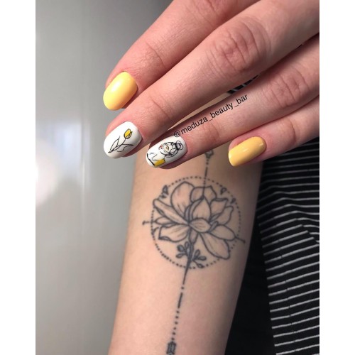 Гель-лак Komilfo Deluxe Series №D167 (персиково-желтый, эмаль), 8 мл