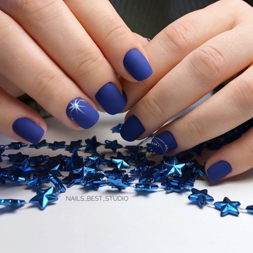 Гель-лак Komilfo Deluxe Series №D221 (джинсовый синий, эмаль), 8 мл