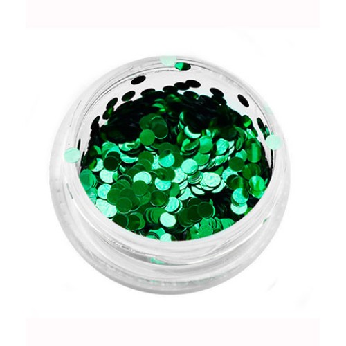 Komilfo disco design №011, green, 2 mm, (1 g) Komilfo disco design №011, green, 2 mm, (1 g)