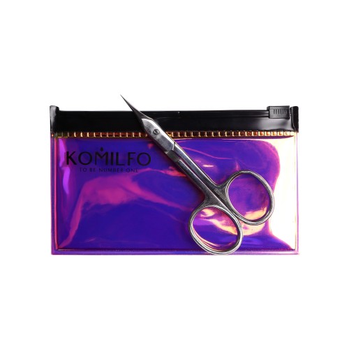 Komilfo IC Ultra 15 mm, professional cuticle scissors, dichroic case Komilfo IC Ultra 15 mm, professional cuticle scissors, dichroic case