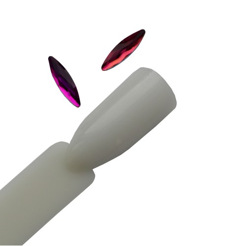 Komilfo Boat long stones (3×10 mm) Rainbow, 2 pieces