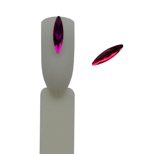 Komilfo Boat long stones (3×10 mm) Rainbow, 2 pieces