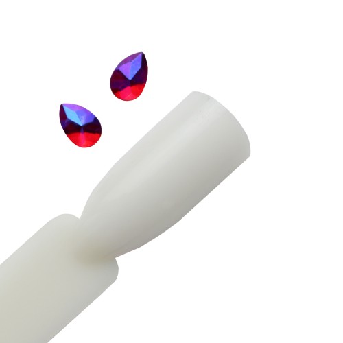 Komilfo Teardrop stones full (4×6 mm) Red AB, 2 pieces