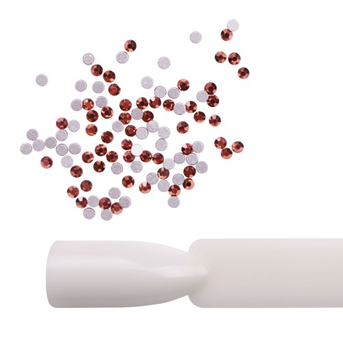 Komilfo rhinestones Rose Gold, size 5 (pack of 100)