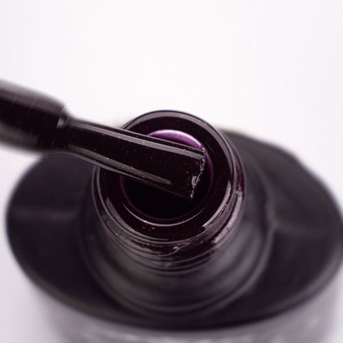 Gel Polish Komilfo Deluxe Series Dusk Collection D301 (black-burgundy with micro-shine), 8 ml