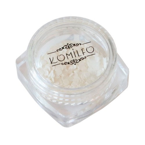 Komilfo disco design №035, white, 2 mm, (1 g)