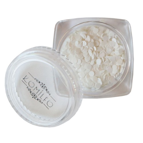 Komilfo disco design №035, white, 2 mm, (1 g)
