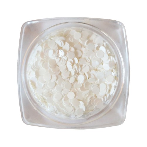 Komilfo disco design №035, white, 2 mm, (1 g)