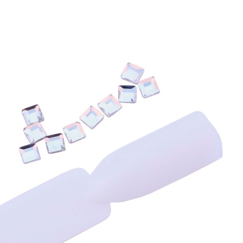 Komilfo stones Square (3x3mm) Crystal (10 pcs.)
