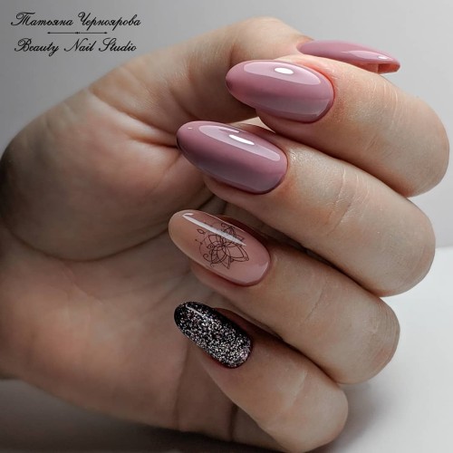 Gel polish Komilfo Deluxe Series D060 (dark cocoa, enamel), 15 ml