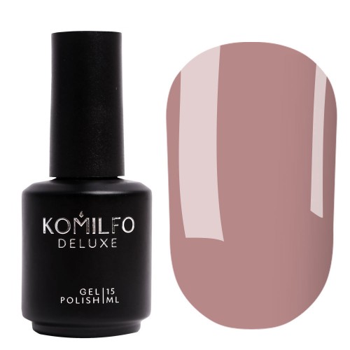 Gel polish Komilfo Deluxe Series D060 (dark cocoa, enamel), 15 ml Gel polish Komilfo Deluxe Series D060 (dark cocoa, enamel), 15 ml