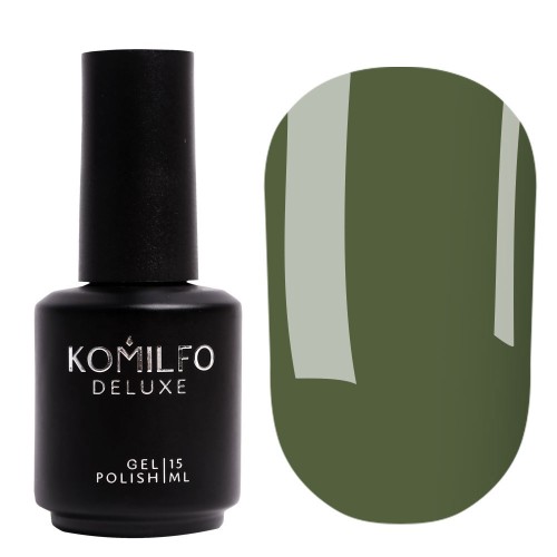 Gel polish Komilfo Deluxe Series D158 (khaki, enamel), 15 ml Gel polish Komilfo Deluxe Series D158 (khaki, enamel), 15 ml