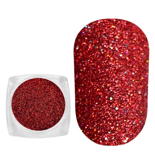Komilfo spangles 037, size 0.08 mm, (red) E2.5 g Komilfo spangles 037, size 0.08 mm, (red) E2.5 g