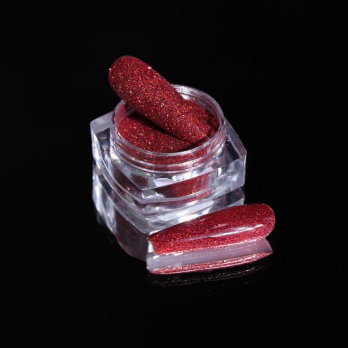 Komilfo spangles 037, size 0.08 mm, (red) E2.5 g