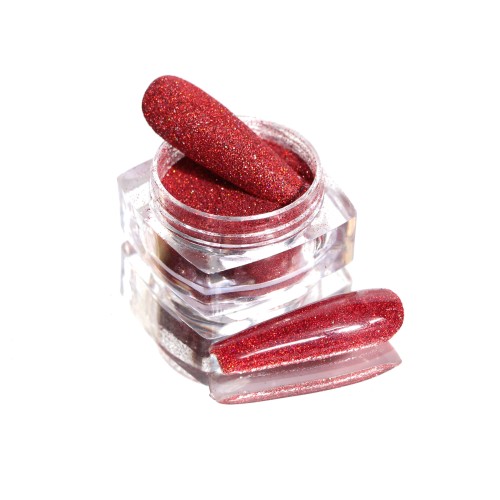 Komilfo spangles 037, size 0.08 mm, (red) E2.5 g