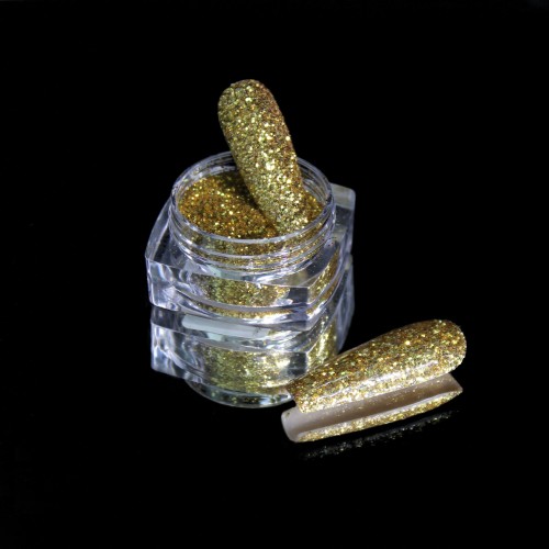 Komilfo spangles 107F, size 0.3 mm, (gold) E, 2.5 g