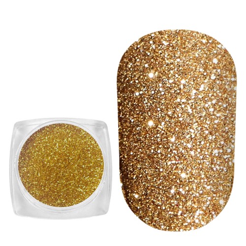 Komilfo spangles 112 size 0.1 mm, (bright gold) E 2.5 g Komilfo spangles 112 size 0.1 mm, (bright gold) E 2.5 g