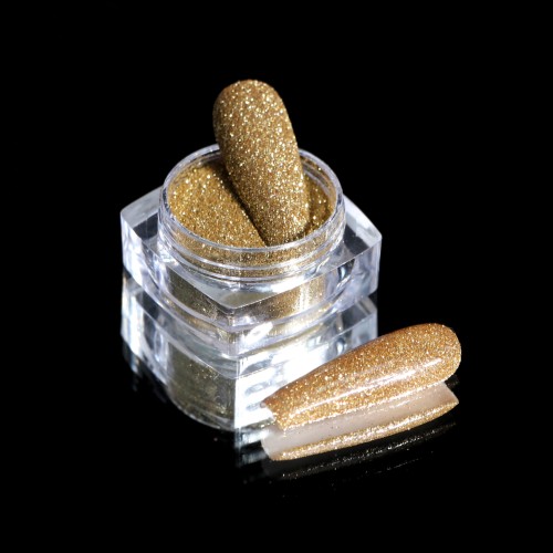 Komilfo spangles 112 size 0.1 mm, (bright gold) E 2.5 g