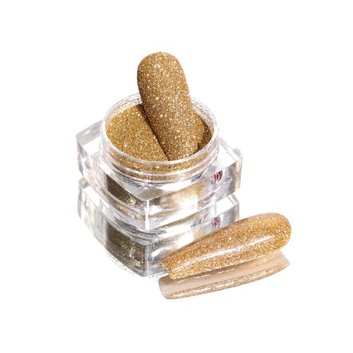 Komilfo spangles 112 size 0.1 mm, (bright gold) E 2.5 g