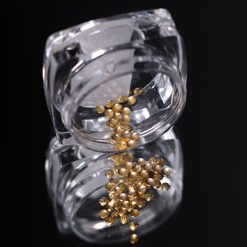 Komilfo texture rivets large circle 2 mm, gold, 50 pcs