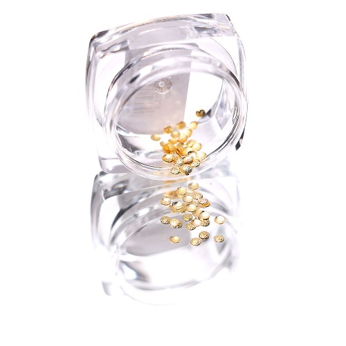 Komilfo texture rivets large circle 2 mm, gold, 50 pcs