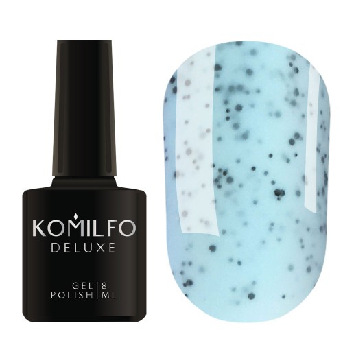 Gel Polish Komilfo Dragon Fruit DF004 (light blue with splashes), 8 ml Gel Polish Komilfo Dragon Fruit DF004 (light blue with splashes), 8 ml