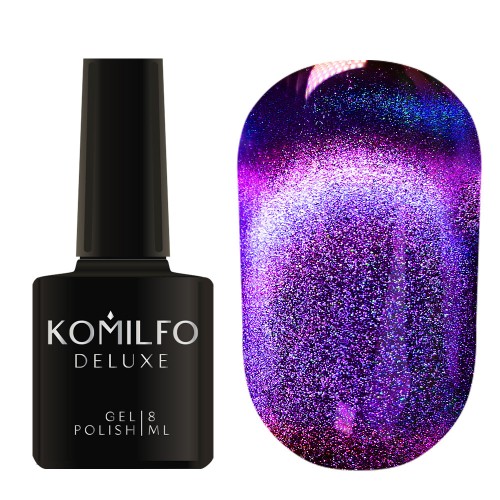 Gel polish Komilfo 9D Cat’s eye 004 (purple blue, magnetic), 8 ml Gel polish Komilfo 9D Cat’s eye 004 (purple blue, magnetic), 8 ml