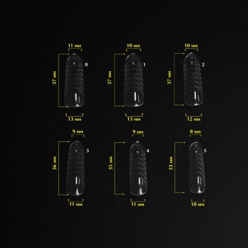 Komilfo Top Nail Forms, Multishape – Top Nail Forms, Universal, 120 Pieces