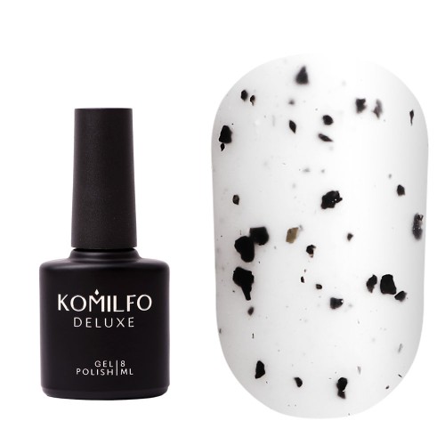 Komilfo No Wipe Matte Spotty Top – matte top without a sticky layer with torn crumbs, 8 ml Komilfo No Wipe Matte Spotty Top – matte top without a sticky layer with torn crumbs, 8 ml