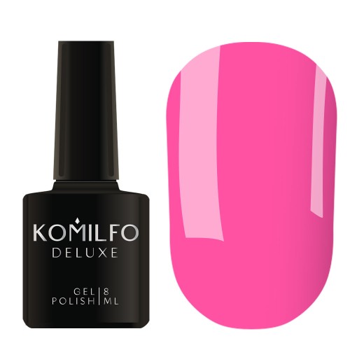 Gel Polish Komilfo Kaleidoscopic Collection K014 (hot pink, neon), 8 ml Gel Polish Komilfo Kaleidoscopic Collection K014 (hot pink, neon), 8 ml