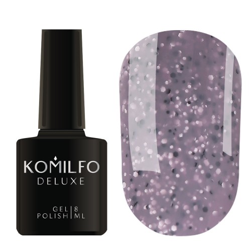 Gel Polish Komilfo Stone Collection ST001 (gray, with crumbs), 8 ml Gel Polish Komilfo Stone Collection ST001 (gray, with crumbs), 8 ml