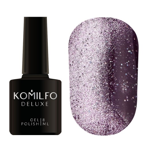 Gel polish Komilfo Fairytale Cat Eye 004 (purple, magnetic, reflective), 8 ml Gel polish Komilfo Fairytale Cat Eye 004 (purple, magnetic, reflective), 8 ml