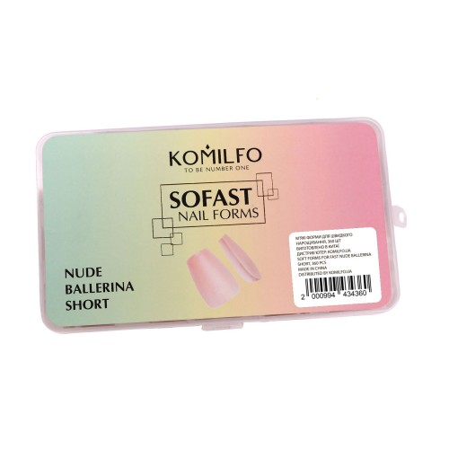 Komilfo SoFast Nail Forms Nude Ballerina Short, 360 pcs Komilfo SoFast Nail Forms Nude Ballerina Short, 360 pcs