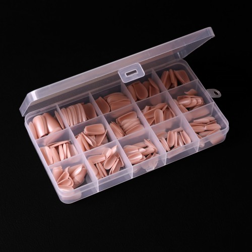 Komilfo SoFast Nail Forms Nude Ballerina Short, 360 pcs