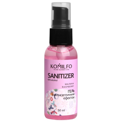 Komilfo Hand Sanitizer, Raspberries – gel with an antiseptic effect, Raspberry, 50 ml Komilfo Hand Sanitizer, Raspberries – gel with an antiseptic effect, Raspberry, 50 ml